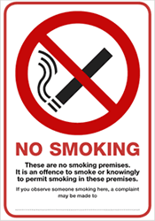 No Smoking Sign GCNS 2020