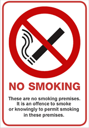 No Smoking Sign GCNS 2021