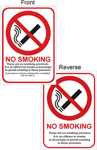 No Smoking Sign GCNS 2022